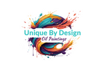 Unique By Design Oil Paintings Logo - Matching Turquoise